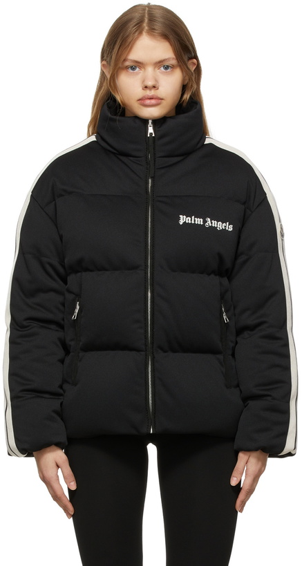 Photo: Moncler Genius 8 Moncler Palm Angels Black Rodman Short Down Jacket