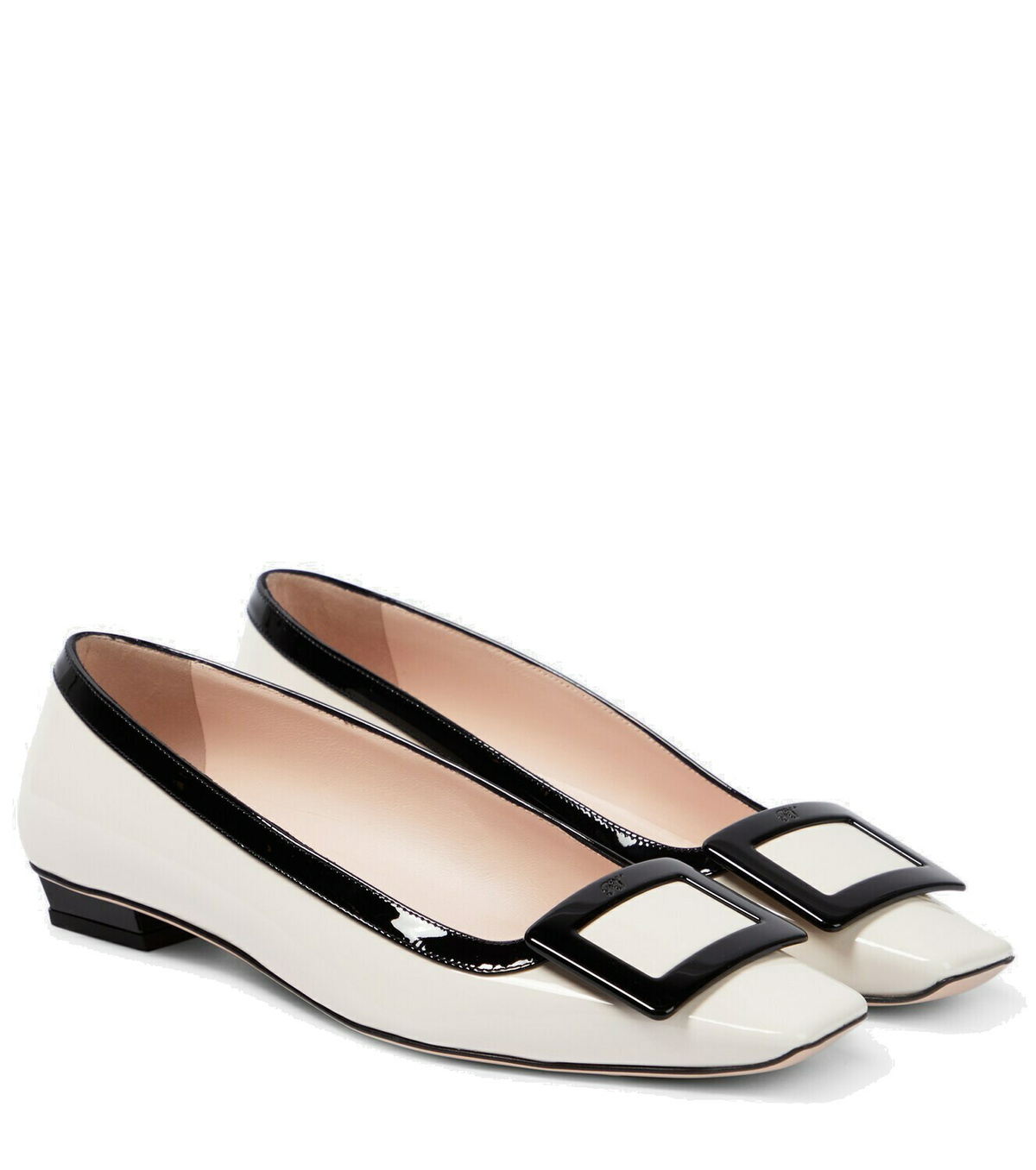 Roger Vivier Belle Vivier patent leather ballet flats Roger