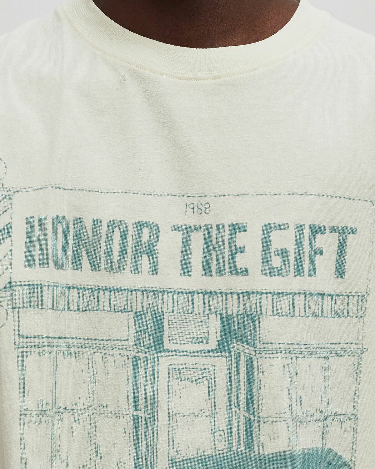Honor The Gift BARBERSHOP TEE Beige Mens Shortsleefe
