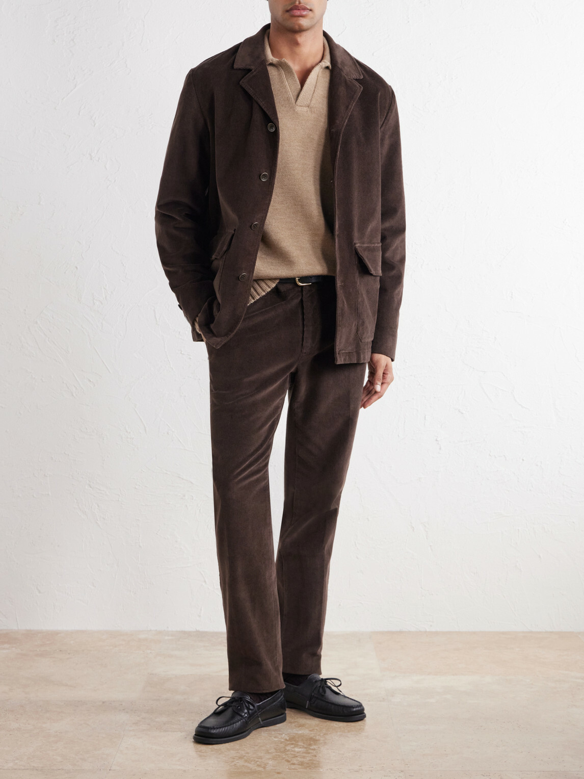 Slowear - Incotex Stretch-Cotton Corduroy Blouson Jacket - Brown