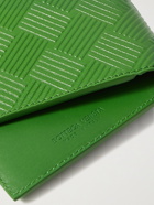 BOTTEGA VENETA - Intrecciato-Embossed Leather Billfold Wallet - Green