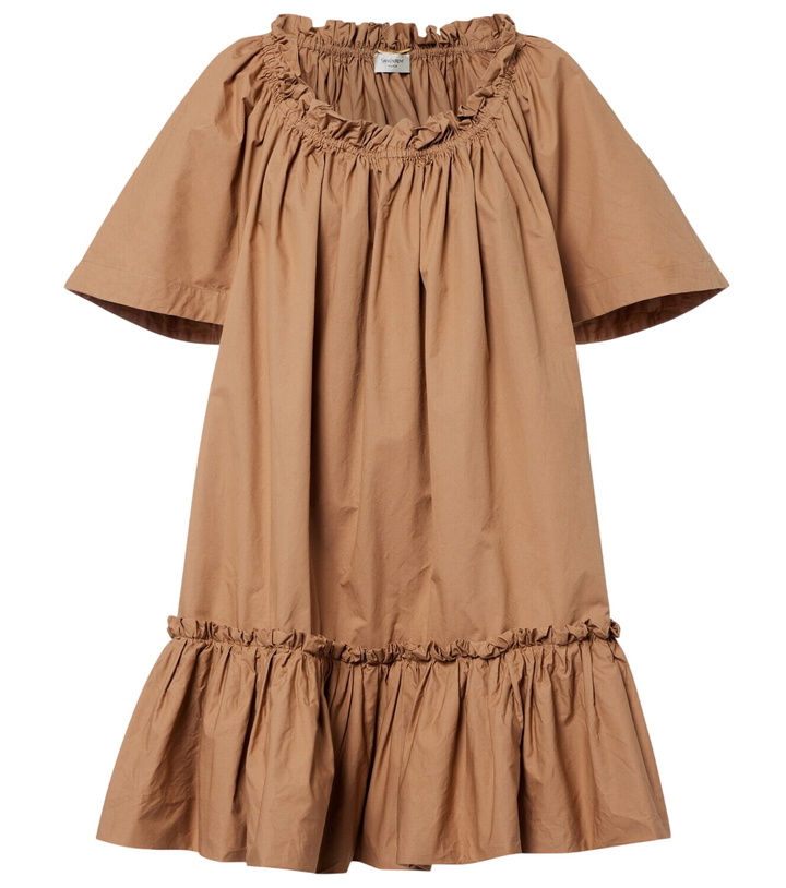 Photo: Saint Laurent Ruffled cotton minidress