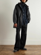 Auralee - Oversized Padded Wool Coat - Black