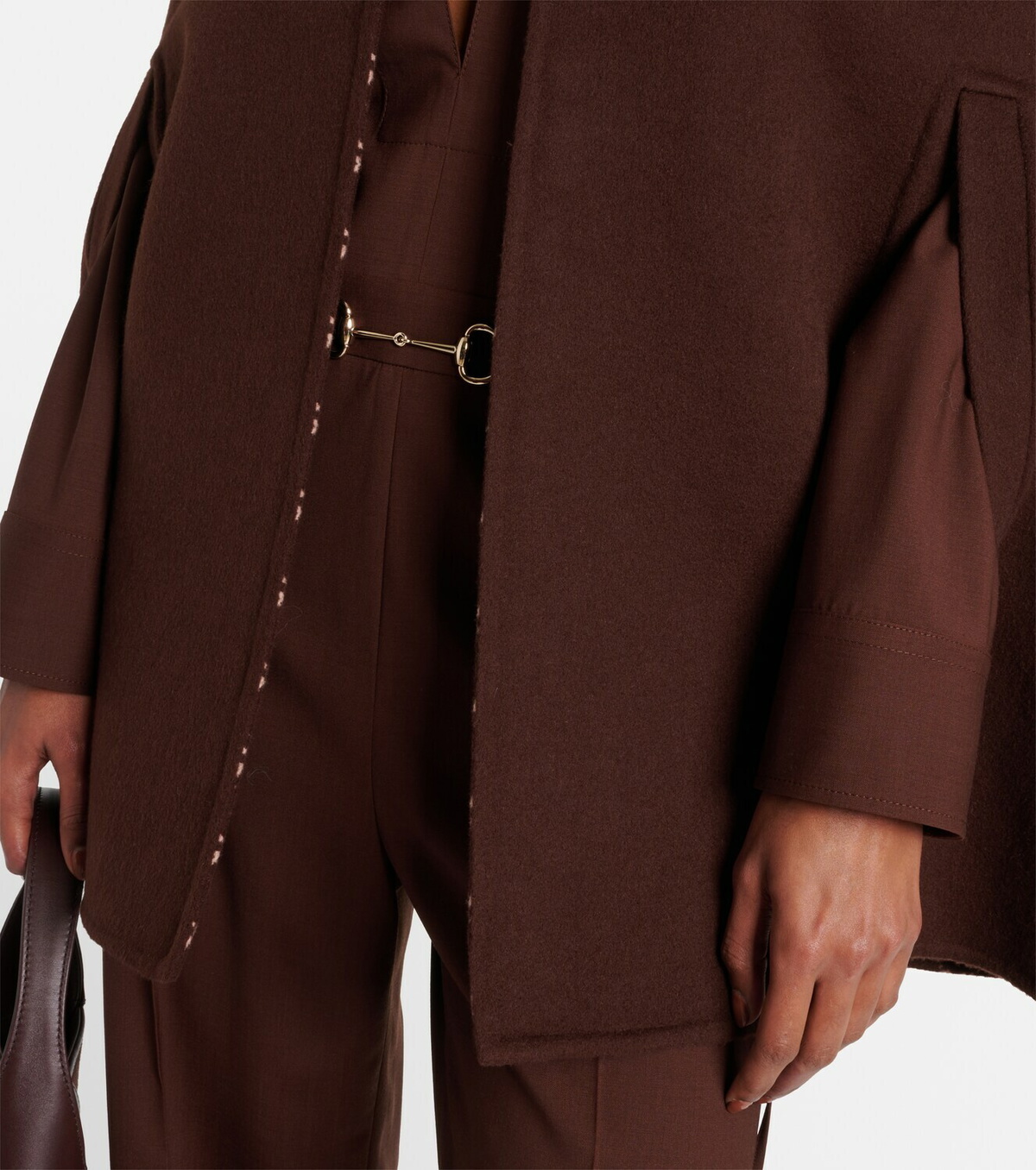 Gucci Horsebit wool cape