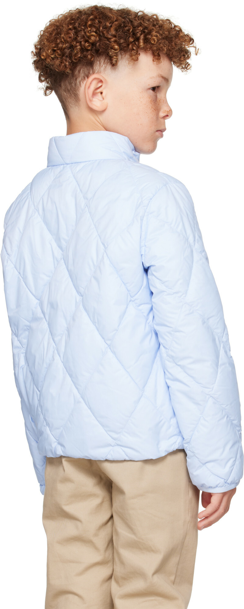 Burberry Kids Blue Quilted Nylon Jacket