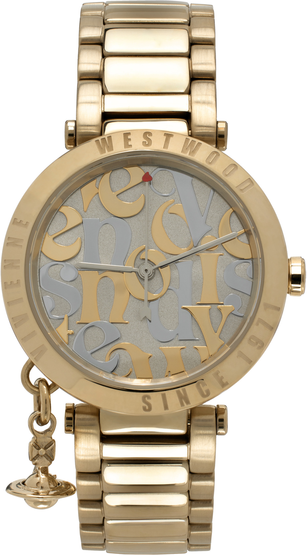 ★Vivienne Westwood★ Orb Logomania Vivienne Westwood Orb Logomania 32mm | Silver | FARFETCH