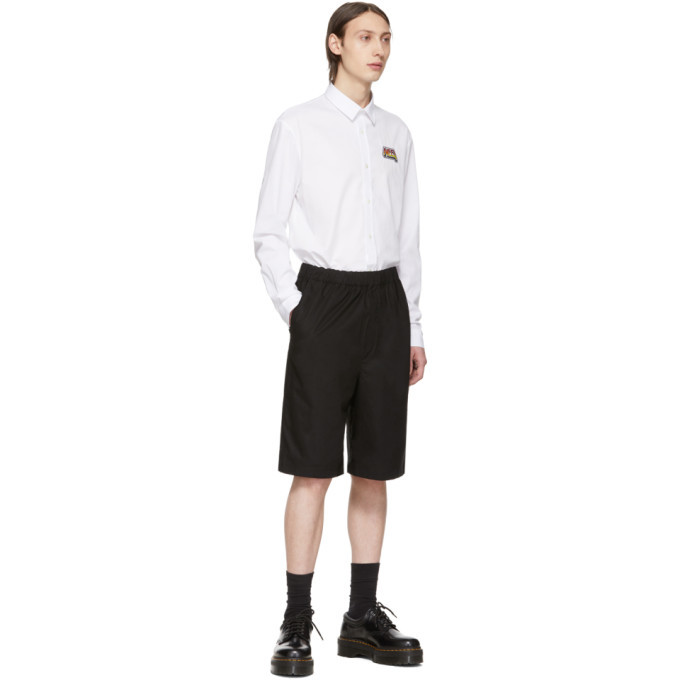 McQ Alexander McQueen Black Elasticized Shorts