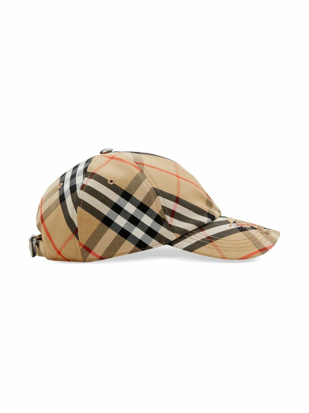 Burberry Neutral Nova Check Baseball Cap Burberry