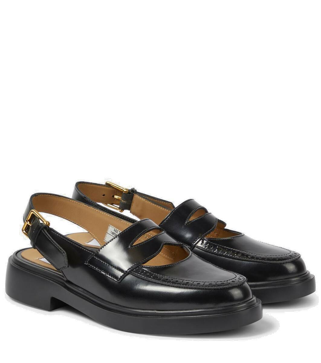 Thom Browne Black Micro Sole Thom John Loafers Thom Browne