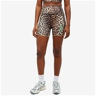 GANNI Women's Active Ultra High Waist Shorts in Leopard
