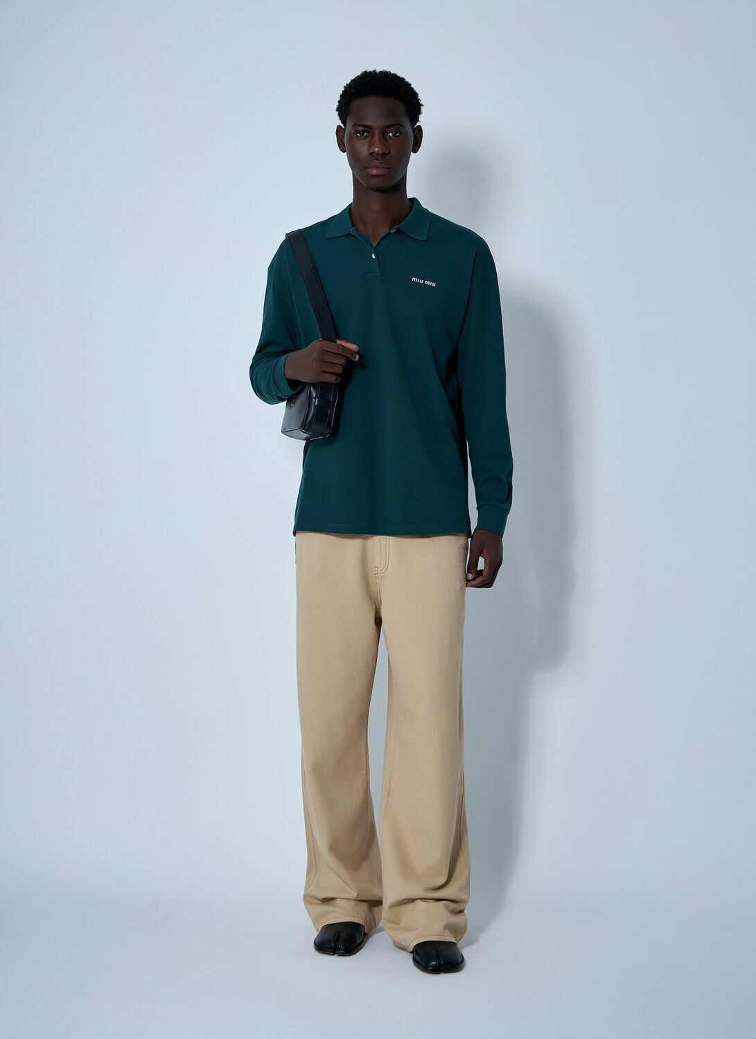 Miu Miu Logo Motif Jeans