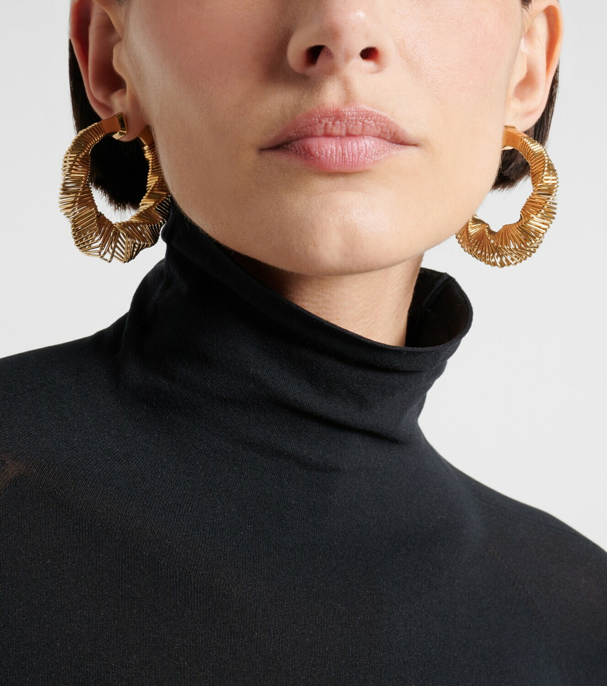 Alaïa Square Spiral hoop earrings