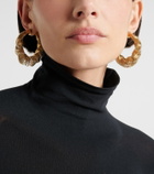 Alaïa Square Spiral hoop earrings