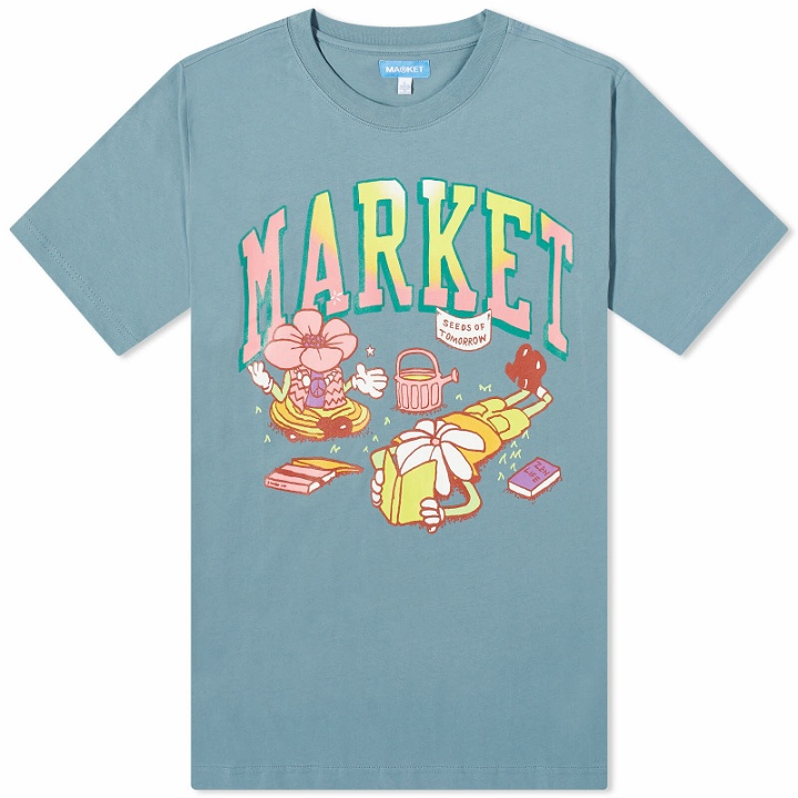Photo: MARKET Men's Seeds Of Tomorrow T-Shirt in Diver