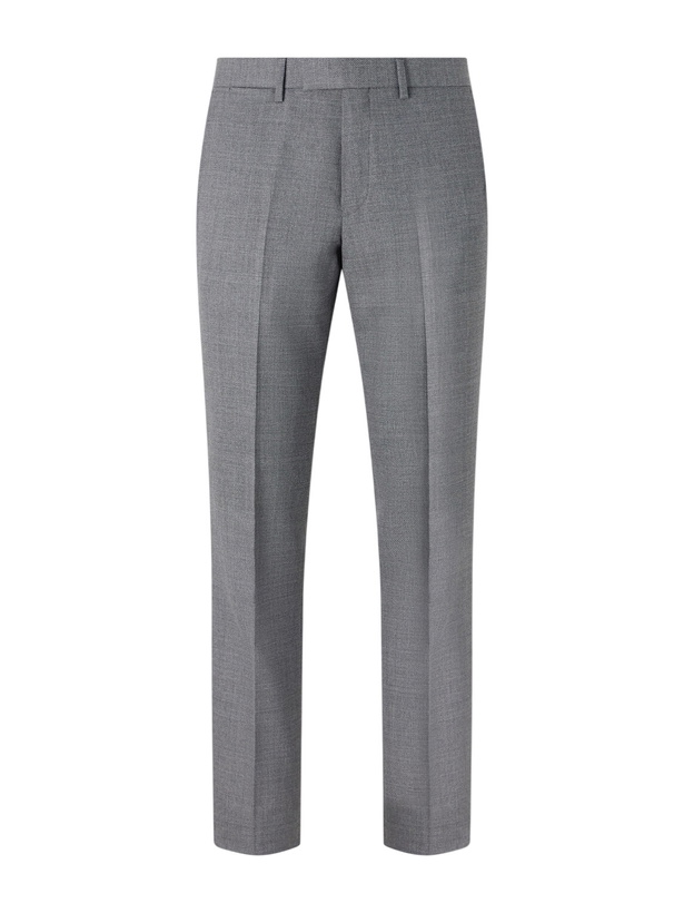 Photo: Mr P. - Slim-Fit Wool-Hopsack Suit Trousers - Gray