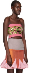 ANDREJ GRONAU SSENSE Exclusive Pink Flower Camisole