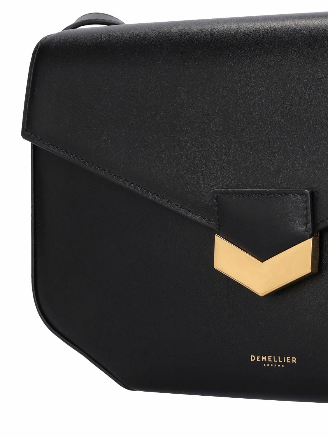 DEMELLIER Midi London Leather Shoulder Bag