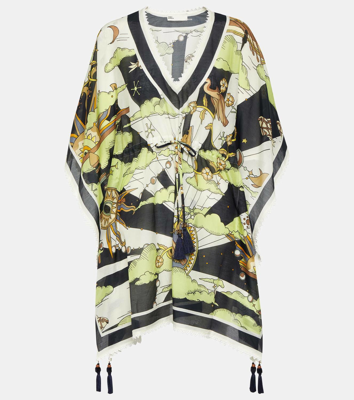 【送料 関税込】Tory Burch Printed silk and cotton minidress Tory Burch Printed cotton and silk minidress Tory Burch