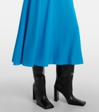 Alaïa Open-back jersey midi dress