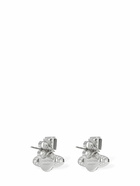 VIVIENNE WESTWOOD Carmela Bas Relief Stud Crystal Earrings