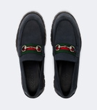 Gucci Horsebit suede loafers