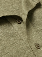Orlebar Brown - Sebastian Linen-Jersey Polo Shirt - Green