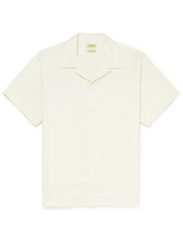 Photo: De Bonne Facture - Camp-Collar Cotton-Terry Shirt - Neutrals