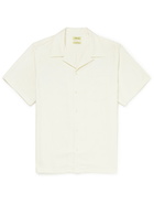 De Bonne Facture - Camp-Collar Cotton-Terry Shirt - Neutrals