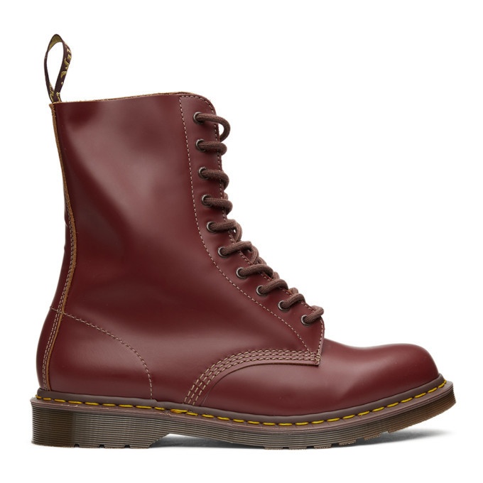 Photo: Dr. Martens Red Made In England Vintage 1490 Boots