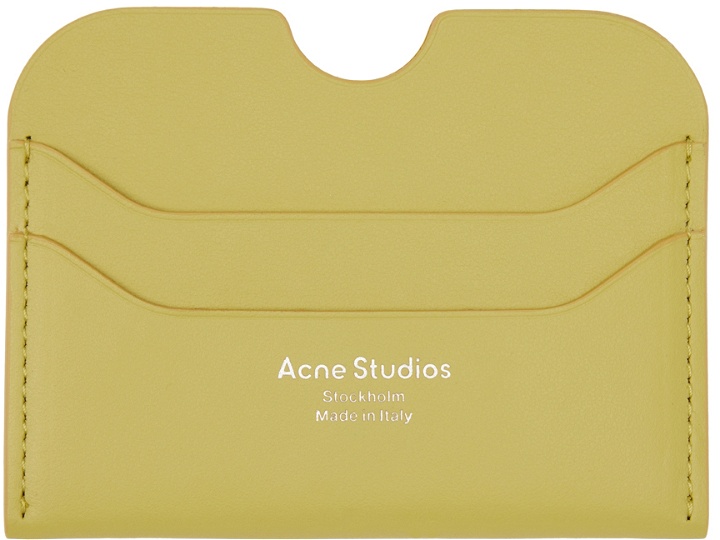Photo: Acne Studios Green Leather Card Holder