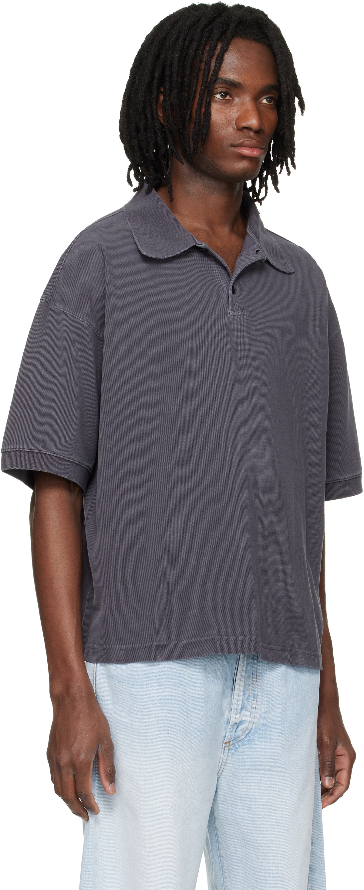 AGOLDE Gray Curren Polo