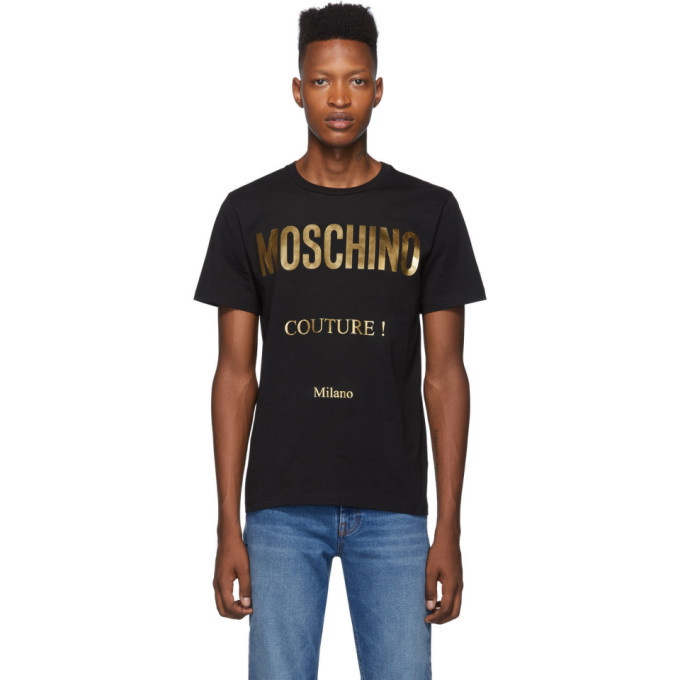 Photo: Moschino Black and Gold Couture T-Shirt