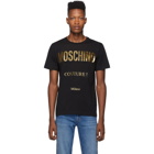 Moschino Black and Gold Couture T-Shirt
