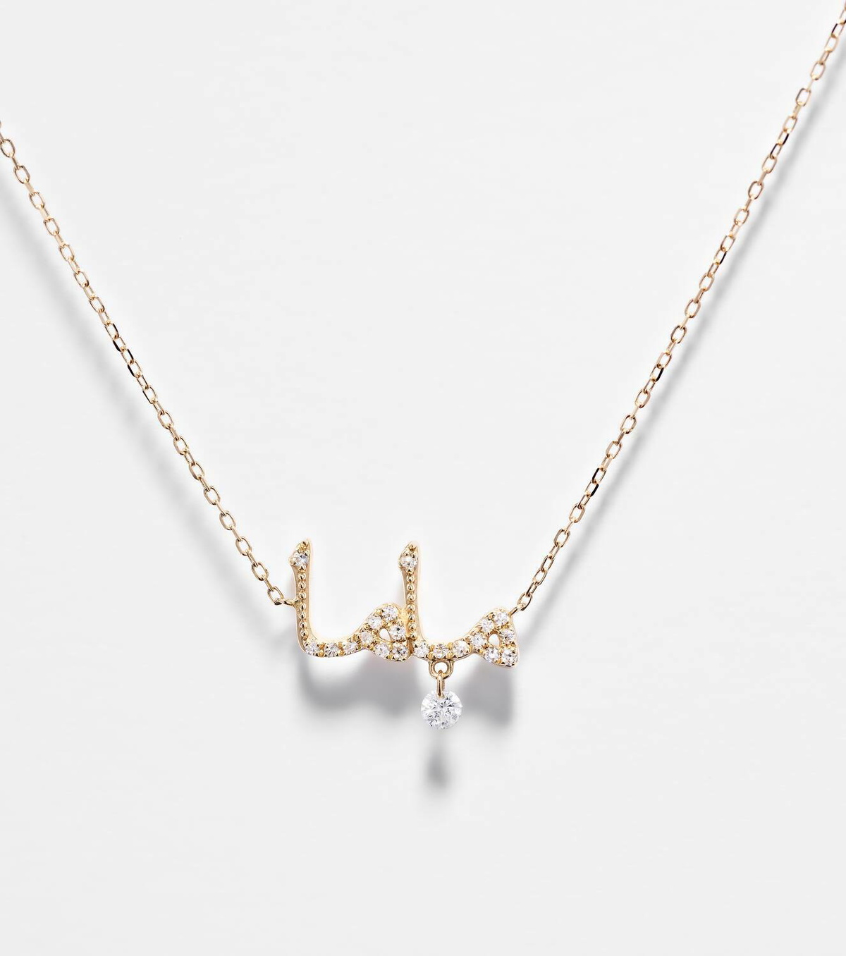 Persée 18kt gold necklace with diamonds