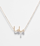 Persée 18kt gold necklace with diamonds