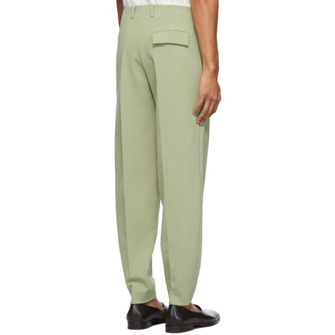 Vejas Green Jersey Tailored Trousers Vejas Maksimas