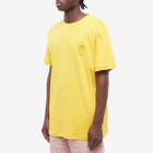 Alexander McQueen Men's Tonal Skull Motif T-Shirt in New Pop Yellow
