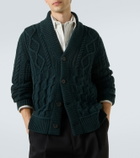 Zegna Cable-knit cashmere cardigan