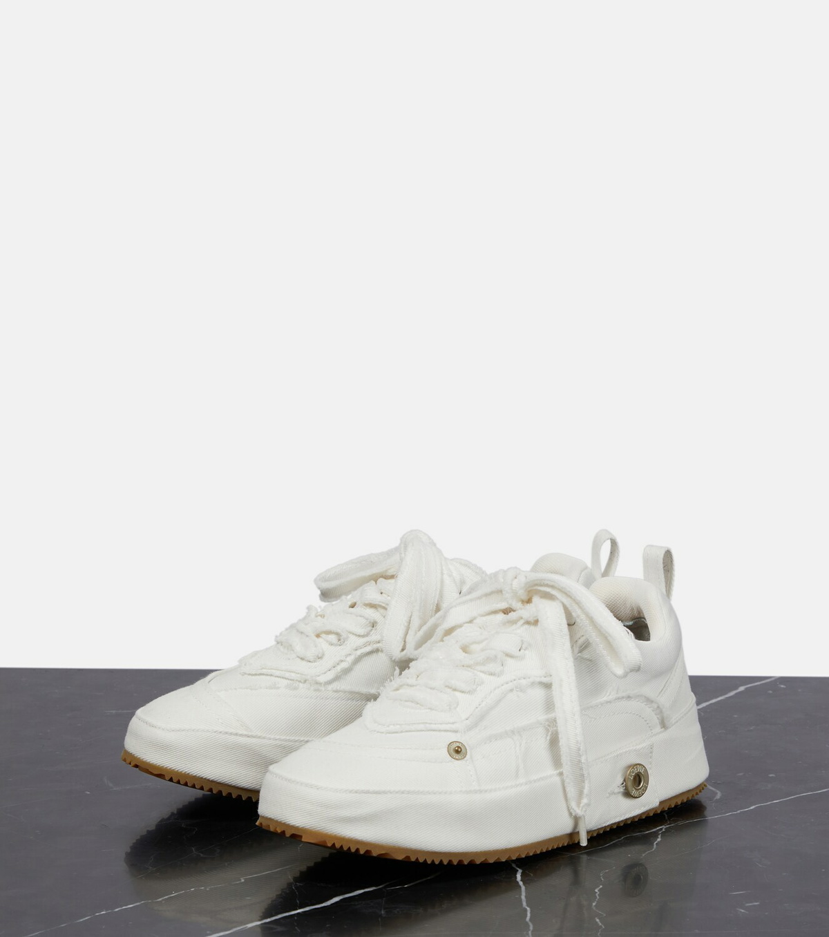 Loewe - Distressed denim sneakers Loewe