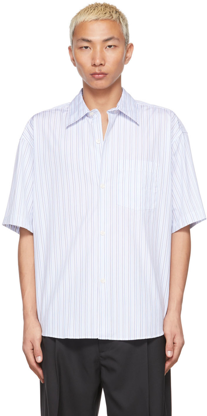 mfpen SSENSE Exclusive White Input Short Sleeve Shirt mfpen