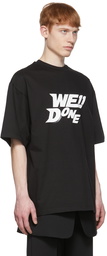 We11done Black Cotton T-Shirt