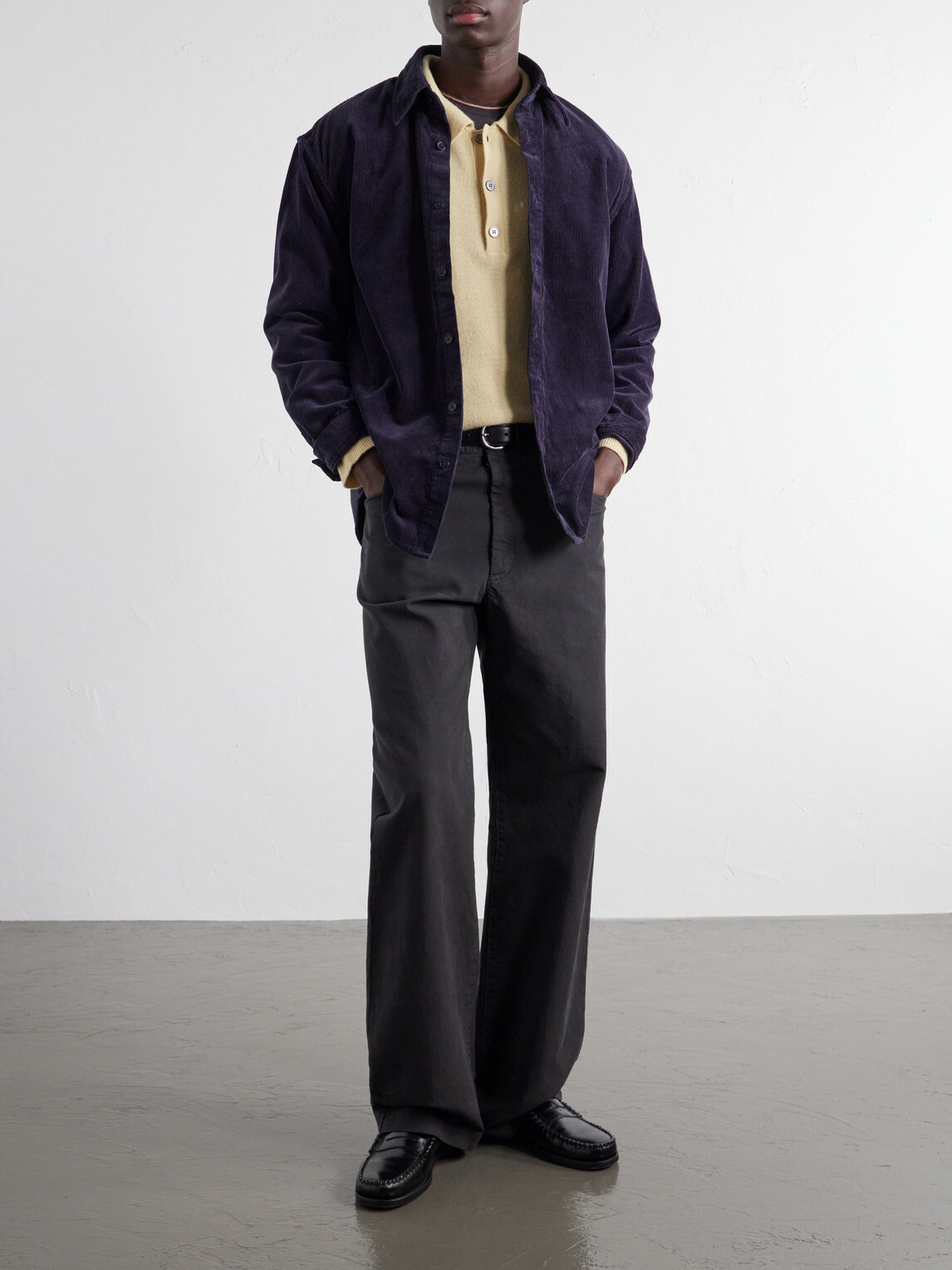 NN07 - Casper 50002 Organic Cotton-Corduroy Overshirt - Blue