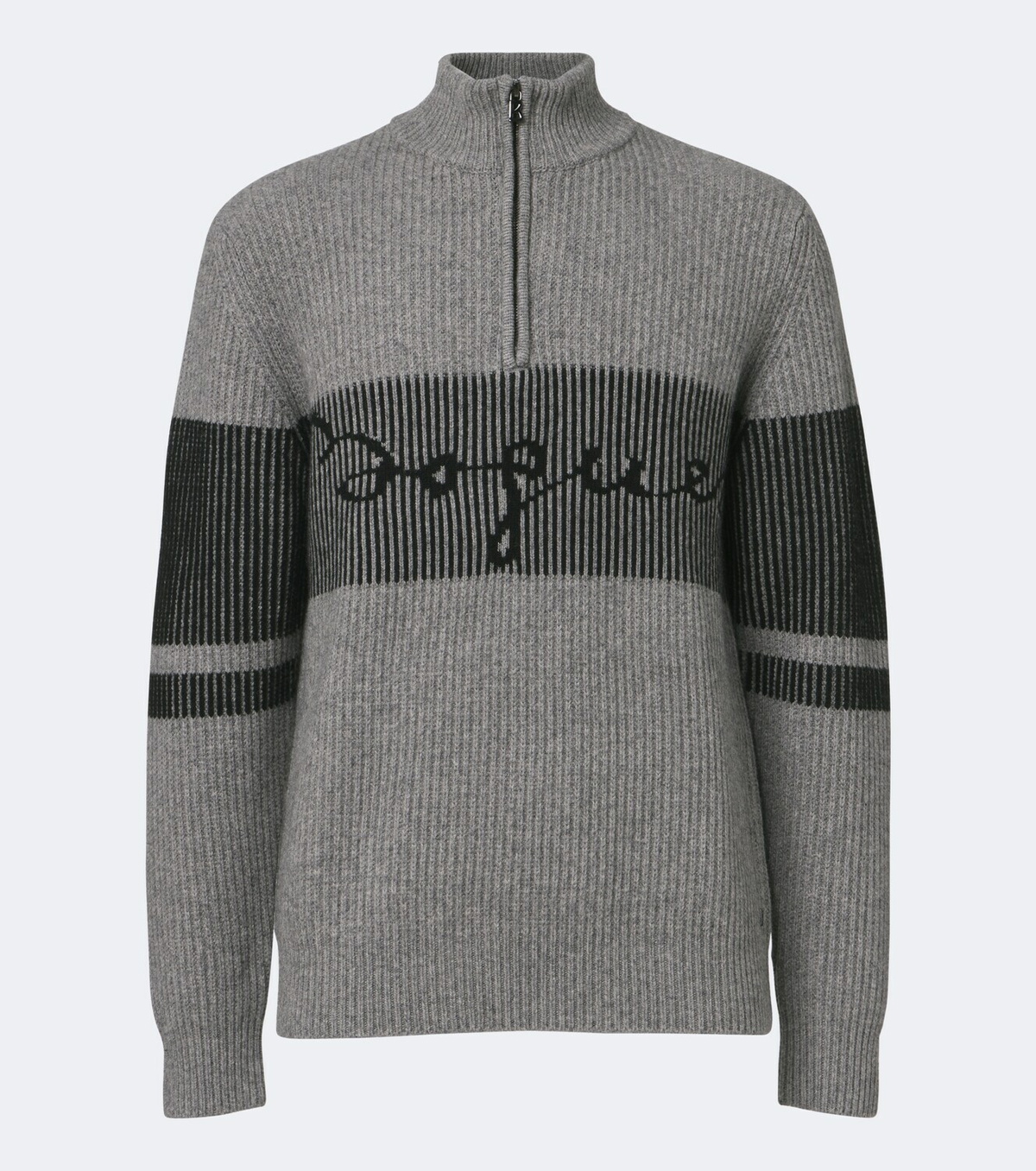 Bogner Loris logo yak half-zip sweater
