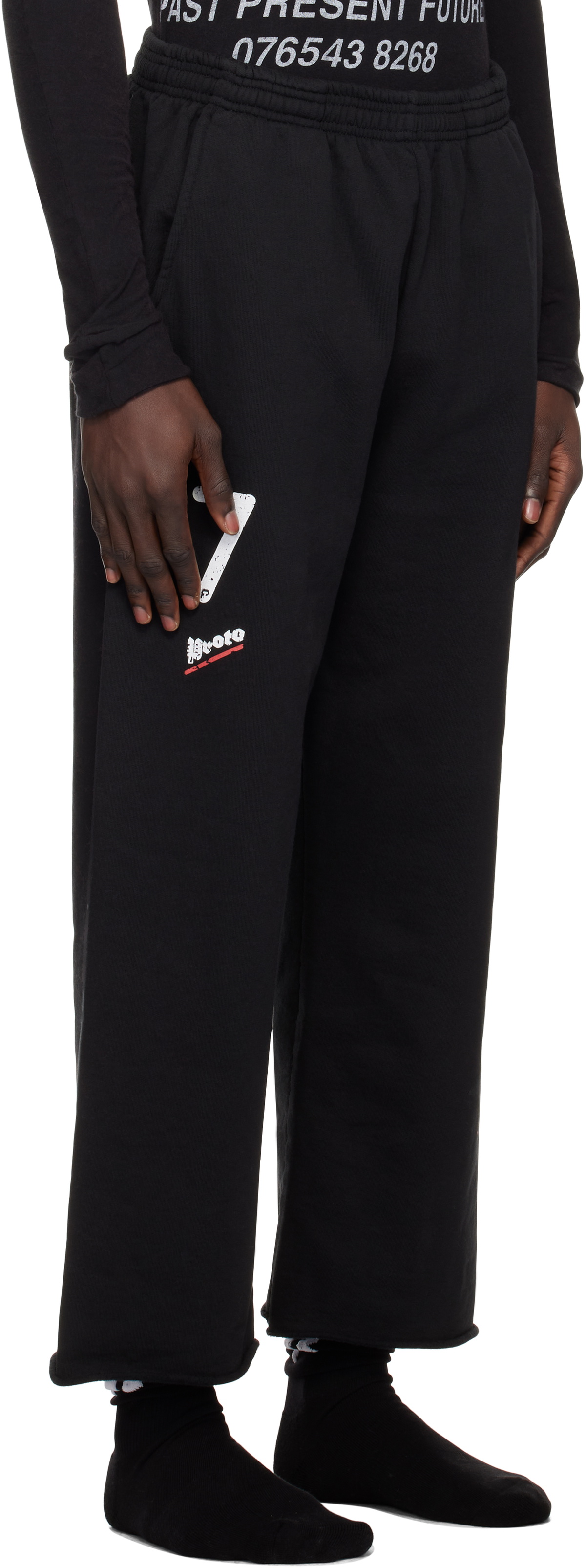 Prototypes Black Cropped Sweatpants