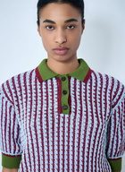 Marni Textured Knit Polo Sweater