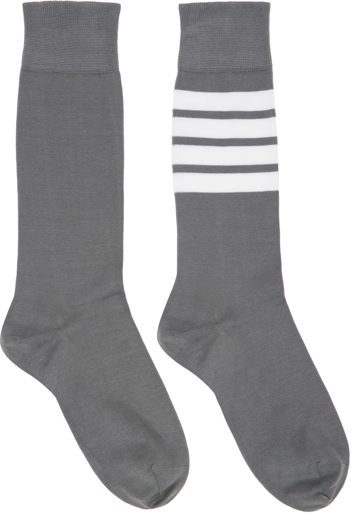 Lightweight Cotton 4-Bar Mid Calf Socks main image 1