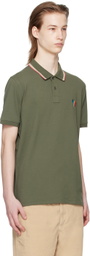 PS by Paul Smith Green Broad Stripe Zebra Polo