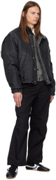 KOZABURO Black & Gray Honeycomb Cardigan