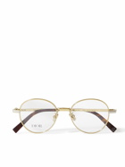 Dior Eyewear - CD Diamondo R3U Round-Frame Gold-Tone Optical Glasses