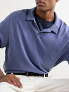 James Perse - Cotton-Twill Polo Shirt - Blue